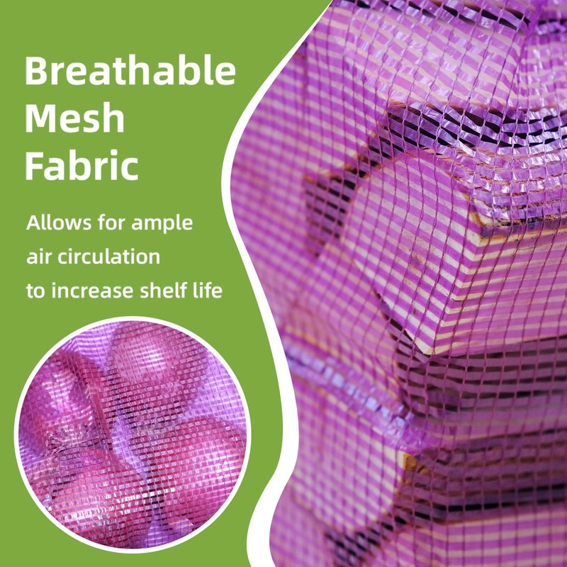 deebree Mesh Firewood Bags 22"×18" 150 Per Pack Crawfish Sacks,