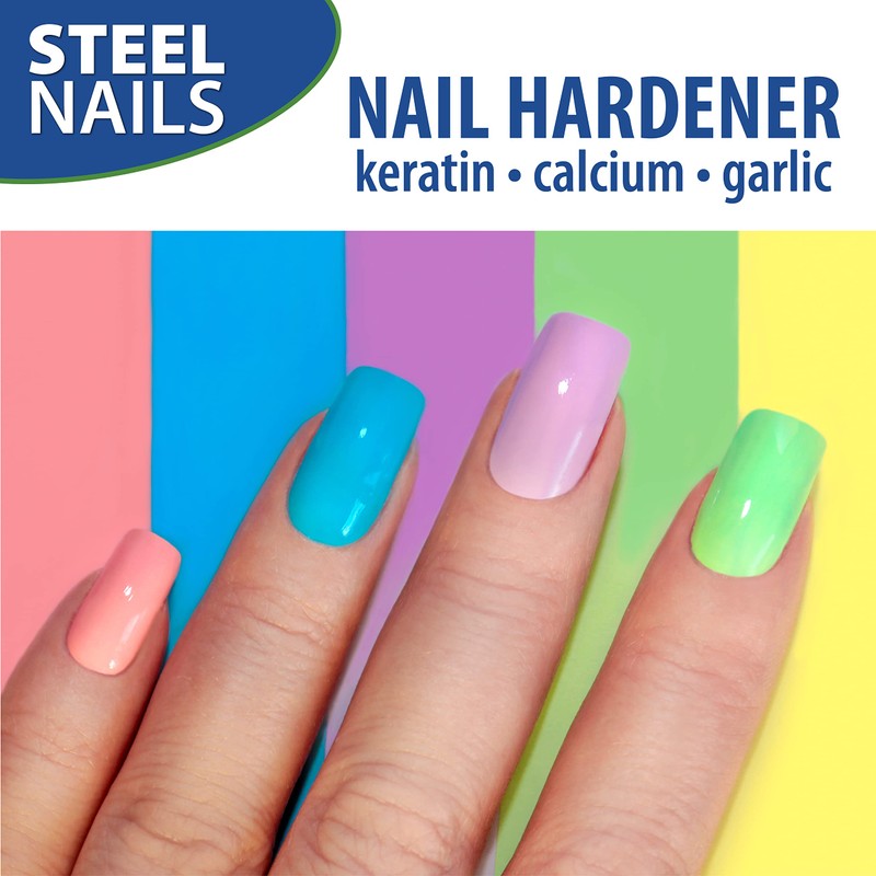 Steel Nails Hardener with Keratin, Calcium and Garlic