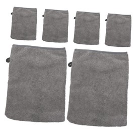 Healeved 6pcs Microfiber Face Makeup Cleanser Towel Cover Reusable Makeup Remover Gloves Gentle Facial Cleaning Gloves Soft Microfiber