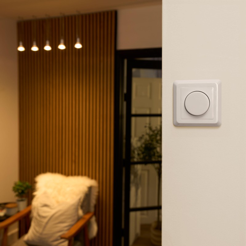 Greenandco® GC-200 Flush-Mounted LED and Halogen Dimmer 1-200 Watt