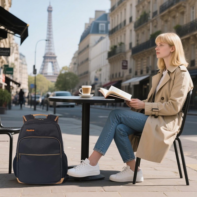 Packino 24L Travel Laptop Backpack, Business Anti Theft Slim Sturdy