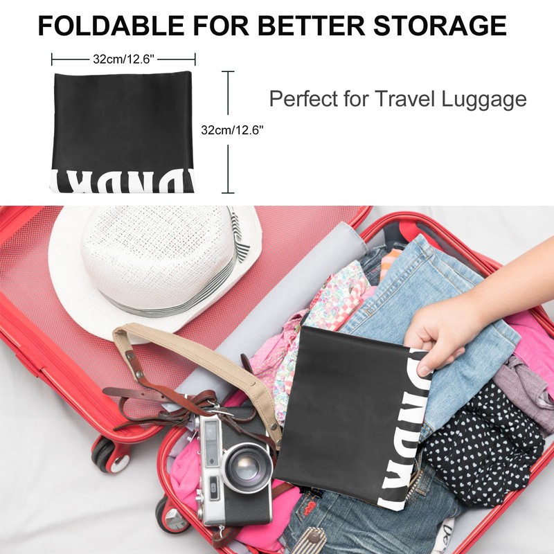 2 Pack XL Travel Laundry Bag, Machine Washable Dirty Clothes