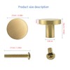 Lemiyoo 10 Sets Solid Brass Door Knobs, Round Drawer Handles,