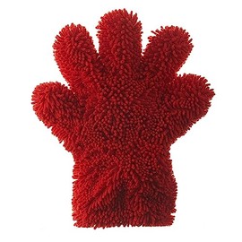 CarPlan Demon 2 in 1, Red, Microfibre Noodle Wash Mitt