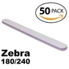 50 x Zebra File Straight Professional Quality – Grit 180/240
