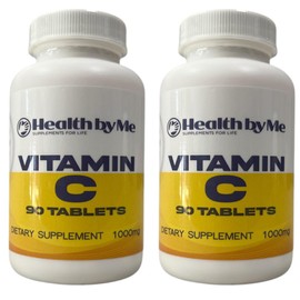 Vitamin C Supplement 1000 mg (Pack of 2) – 90 Coated Tablets, 6-Month Supply – Supports Immunity, Skin Health & Antioxidant Protection