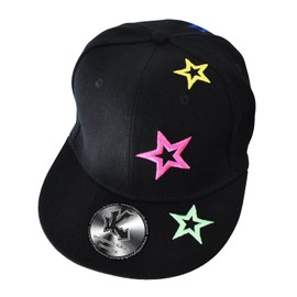 Underground Kulture Neon Stars Fitted Baseball Cap 7 1/4"