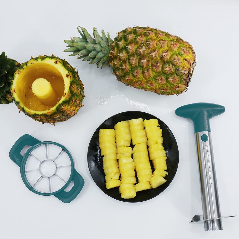 Newness Pineapple Corer and Slicer Tool, Robust Pineapple Core Remover