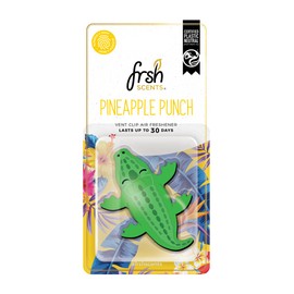 FRSH Scents VO006 Pineapple Punch 3D Crocodile Vent Clip for Cars - Lifespan up to 30 Days - Single Pack