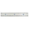 'Sprig of Forget Me Nots' 30cm (12 Inch) White Plastic