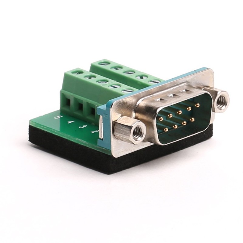 Arnorin DB9 Breakout Board DB9 RS232 Serial Male to Terminal