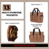 Tool Bag 16 oz. Waxed Canvas Tool Bag Large Capacity