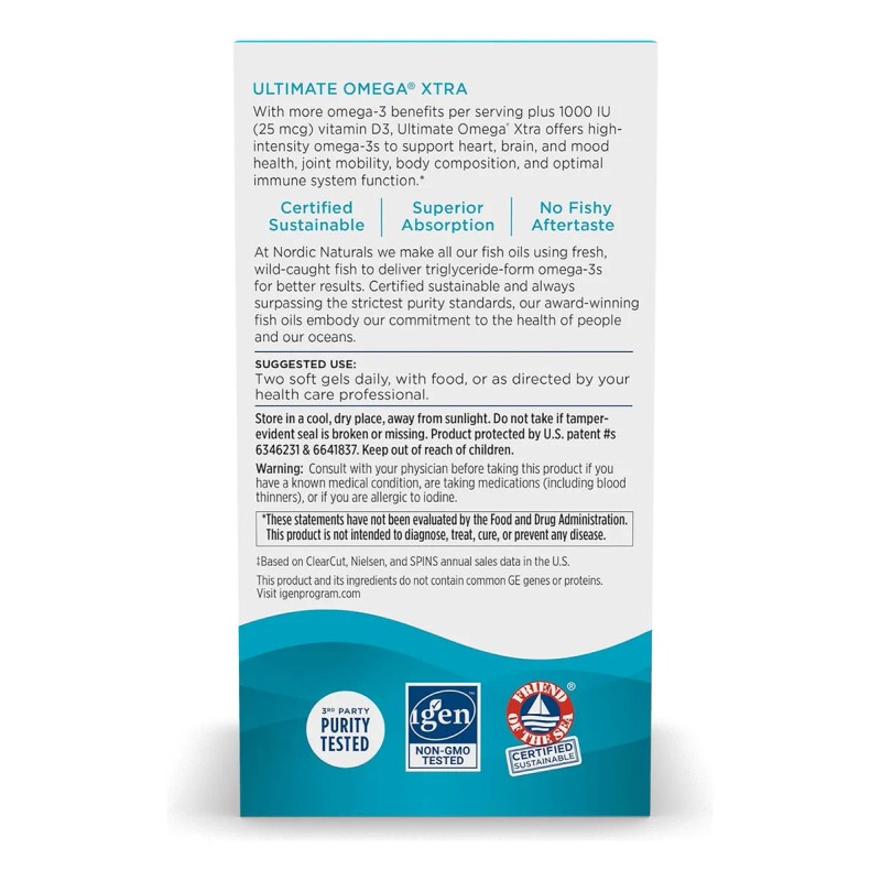 Suplemento Alimenticio De Omega 3 Xtra Cont 60 Cap -