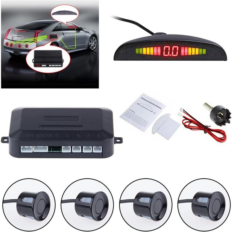 mornwell Sistema De Radar,con 4 Sensores de Reversa para Auto