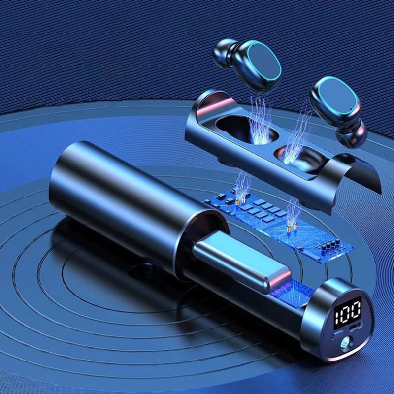 Mini Bluetooth Earbuds Touch Control LED Display Waterproof Wireless Sports