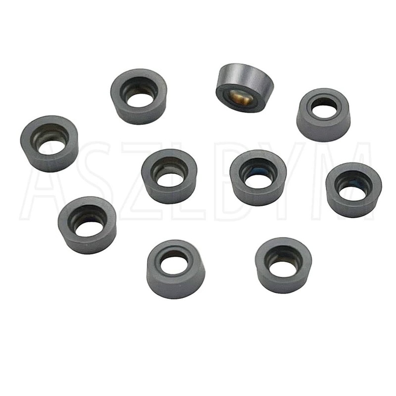 ASZLBYM 11PCS RCMT060204 MO R3 Round Carbide Inserts Milling Cutter