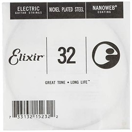 Elixir® String Electric Guitar Single String with Nanoweb® Coating (.032)