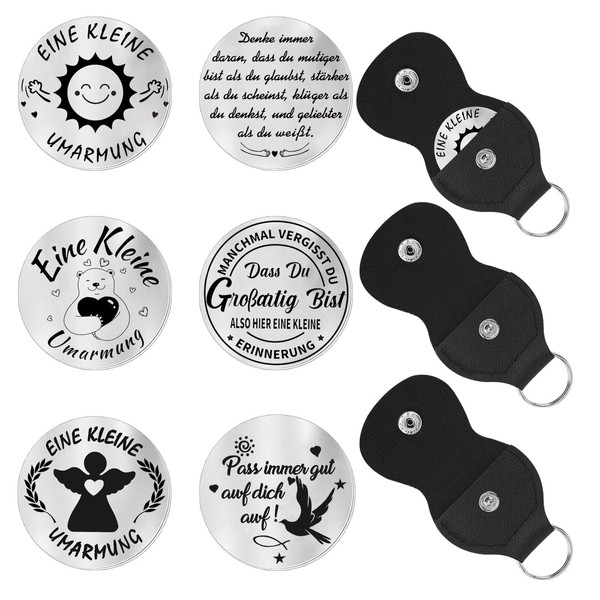 MIYUANGKJ Pack of 3 Motivational Bag Hug Lucky Charm with