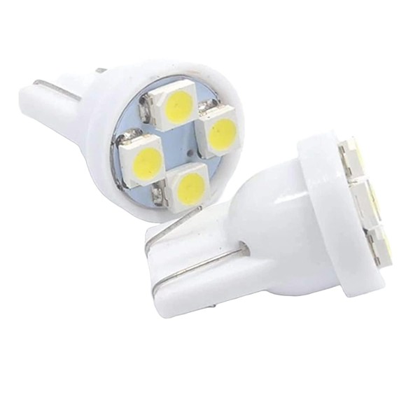 4 SMD T10 W5W 501 Sidelight Bulbs, 12V, 5W, Pack