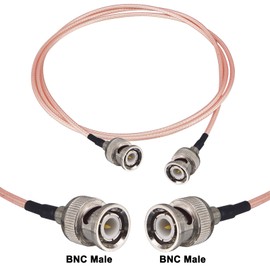 Boobrie 2 x RG316 BNC Cable BNC Male to Male Cable 1M Low Loss 50 Ohm HD-SDI Coaxial Cable for Antenna Analyzer CB Radio Security CCTV Camera