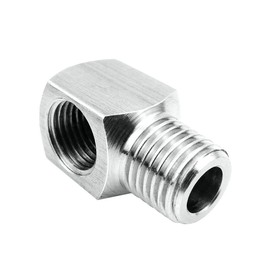 Beduan Stainless Steel Cast Pipe Fittings 90 Degree Barstock Street Elbow 1/4" NPT Male x 1/4" NPT Female Water Fuel Air