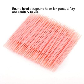 Double Head Toothpicks, Edible Grade PP Round 1100 Pcs/Box, Plastic Toothpicks for Most People