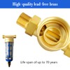 40 Micron Spin Down Sediment Water Filter Reusable Male Thread