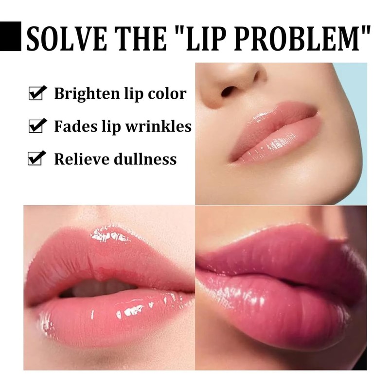 Lip Lightening Balm Dark Black Removal Exfoliation Pigmentation Fade Dull