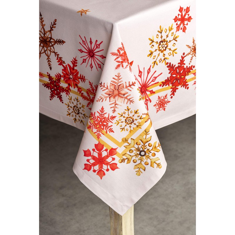 Maison d' Hermine Crystal Star 100% Cotton Tablecloth Kitchen Dining