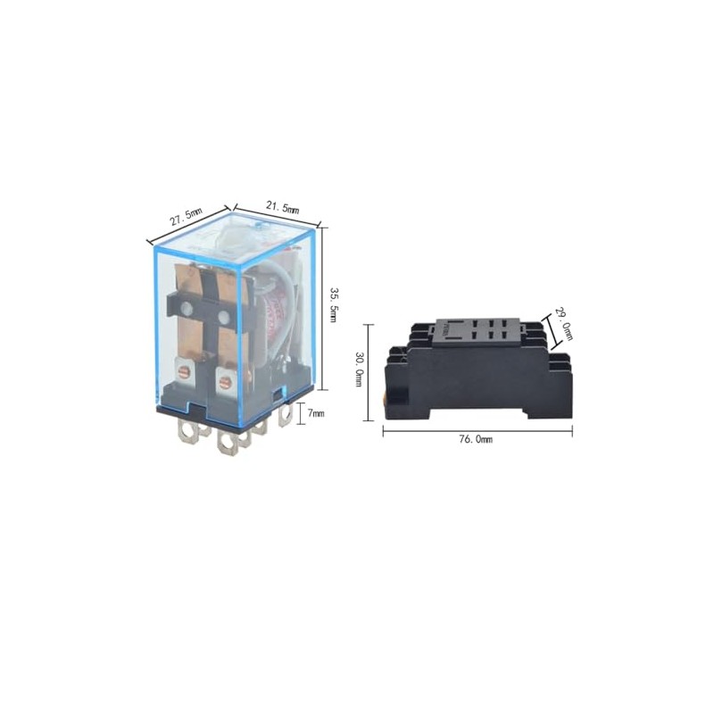 Premium and Reliable 12V DC Coil Power Relay LY2NJ DPDT