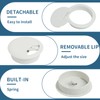 Pack of 6 White Cable Grommets for Desk, 50 mm