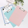 Clipboard A4, Pack of 3 Cardboard Clipboard with Film, Clipboard
