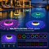 Solar Powered Floating Pool Lights with Rotating Motor – 7.6"