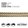 HILAKE 415 Motorcycle Chain 110 Links Non O-Ring with Connecting