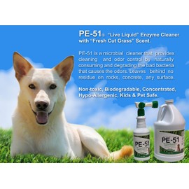 Zeofill PE-51 Pet Odor Eliminator - 2 Gallons – Professional Strength Enzyme Cleaner – Pet, Turf & Yard Odor – Eliminator & Deodorizer for Dogs – Outdoor Use – Natural Eco-Friendly Enzymes