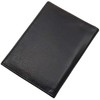 Leather ID and credit card holder in black