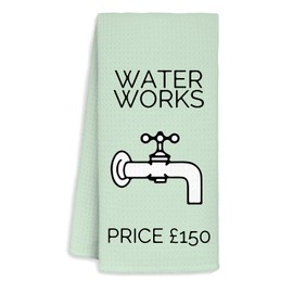 Jvpke Funny Bathroom Hand Towels 16x24 - Funny Bathroom Decor, Funny Hand Towels,Waterworks Funny Dish Towels for Kitchen Drying,Kitchen Towels Funny,Kitchen Dish Towels,Sage Green Towels