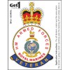Royal Marines Commando Veteran Cap Badge Car Sticker - Also