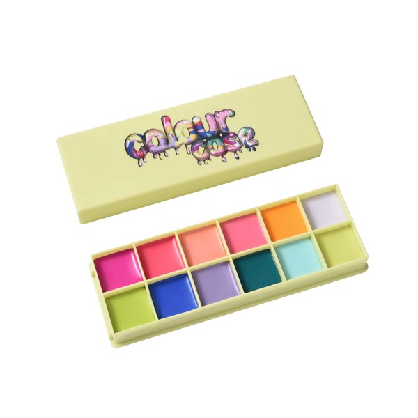 Colour Case Cosmetic Paint Palette & Brush Set (The Electrics)