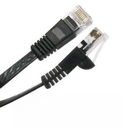 iMBAPrice® Flat Ethernet Cat 6 Cable (10 Ft, Black)