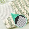 6 Pcs 14 Count White Plastic Mesh Canvas Sheets, 11x8.2
