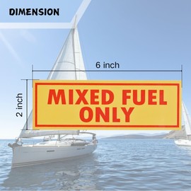 12PCS Diesel Only Gasoline Only and Mixed Fuel Only Sticker Combo Vinyl Labels for Trucks Cars Outdoor Equipment Durable Weather Resistant 2 Inch x 6 Inch