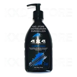 Gel Cubrecanas Para Cabello 4x4 Profesional Frasco 315g Negro