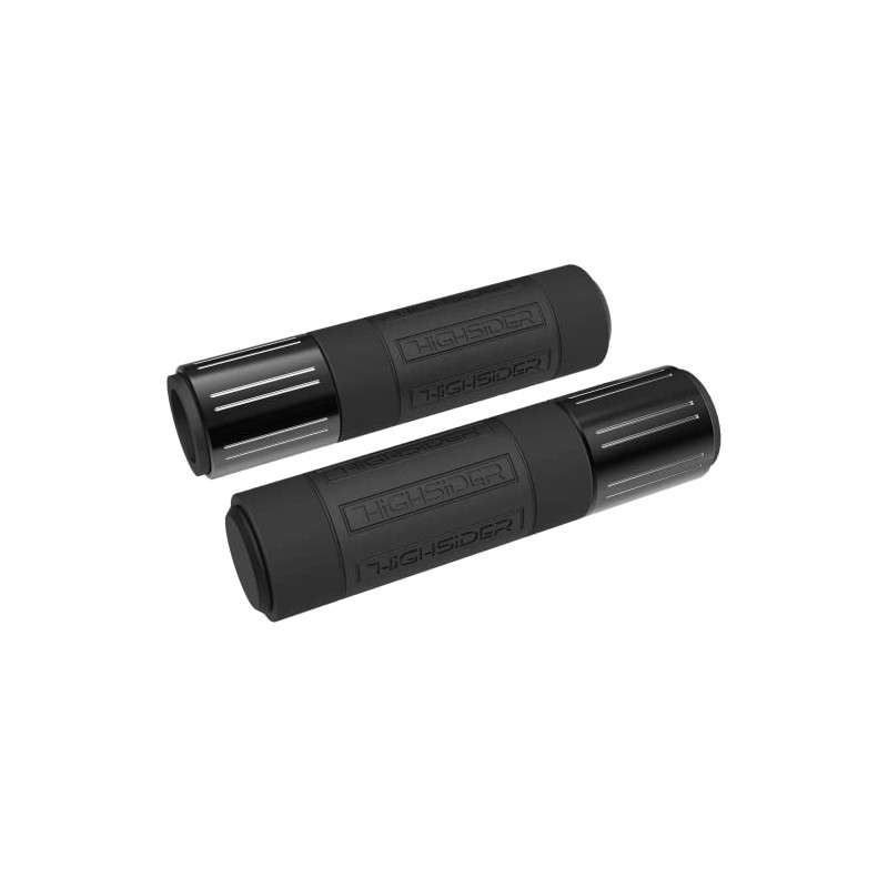 HIGHSIDER 315-055 HIGHSIDER handle bar rubber grips CONERO, black metal