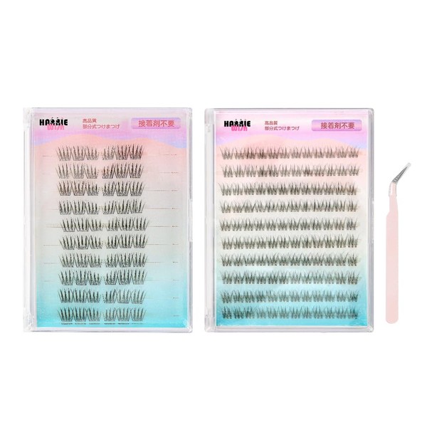 Hannie wish False Eyelashes, No Glue Required Long Lasting, Large