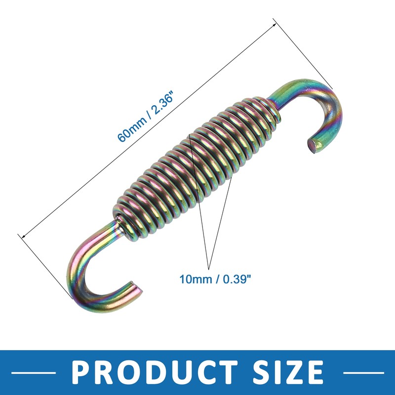 A ABSOPRO Pack of 4 Motorcycle Exhaust Pipe Spring 59