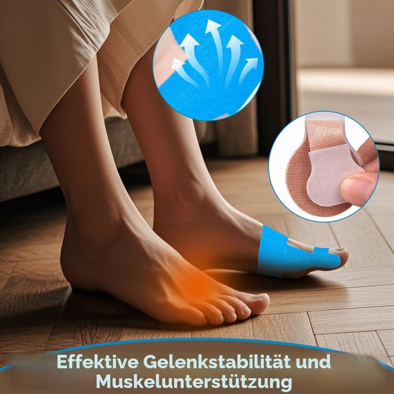 Dncvb Pack of 45 Hallux Valgus Tape Hallux Valgus Kinesiotape