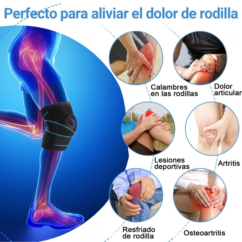 2 Piezas Rodilleras Deportivas El?sticas Ajustables