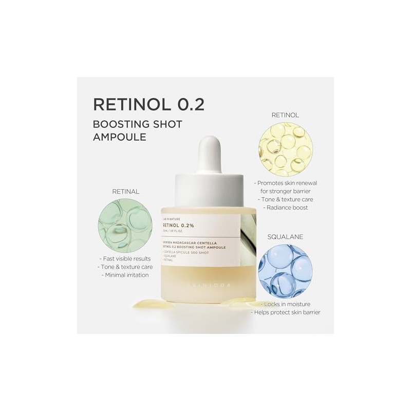 SKIN1004 Madagascar Centella Retinol 0.2 Boosting Shot Ampoule 30ml