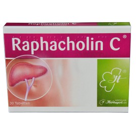 Raphacholin C, 30 Tabl., for Normal Bile Flow and Release, Fat Digestion, Emptying, Relieves Biliary Tract, Gallbladder, Galle, Liver, Stimulate Digestion, Bloating, Digestive Aid
